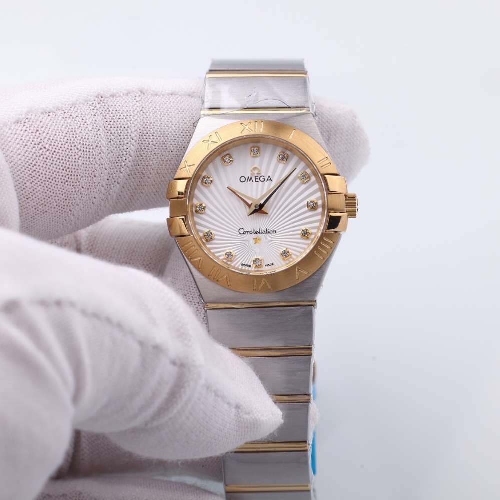 Women's Quartz Watch Chronograph 904L Stainless Steel 28mm-OG218