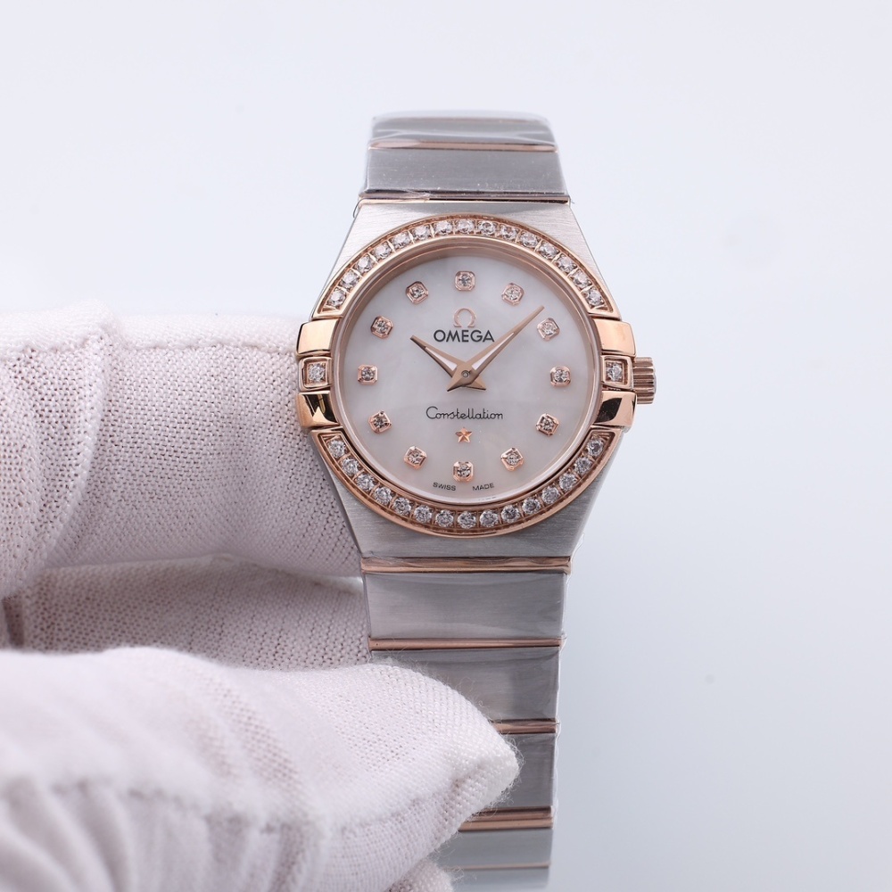 Women's Quartz Watch Chronograph 904L Stainless Steel 28mm-OG218