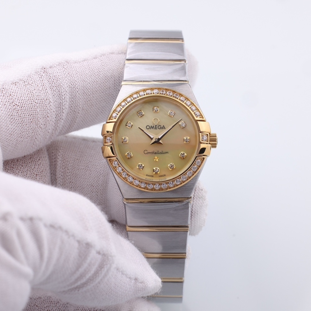 Women's Quartz Watch Chronograph 904L Stainless Steel 28mm-OG218