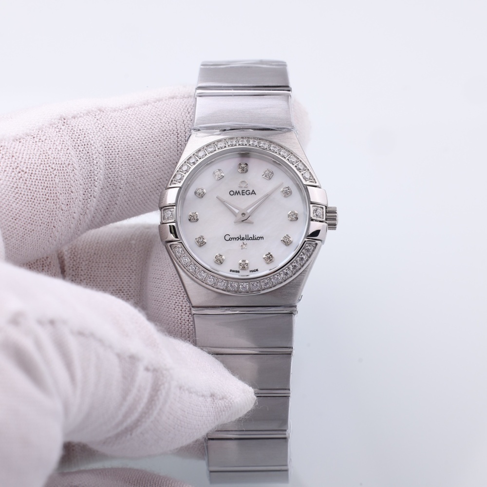 Women's Quartz Watch Chronograph 904L Stainless Steel 28mm-OG218