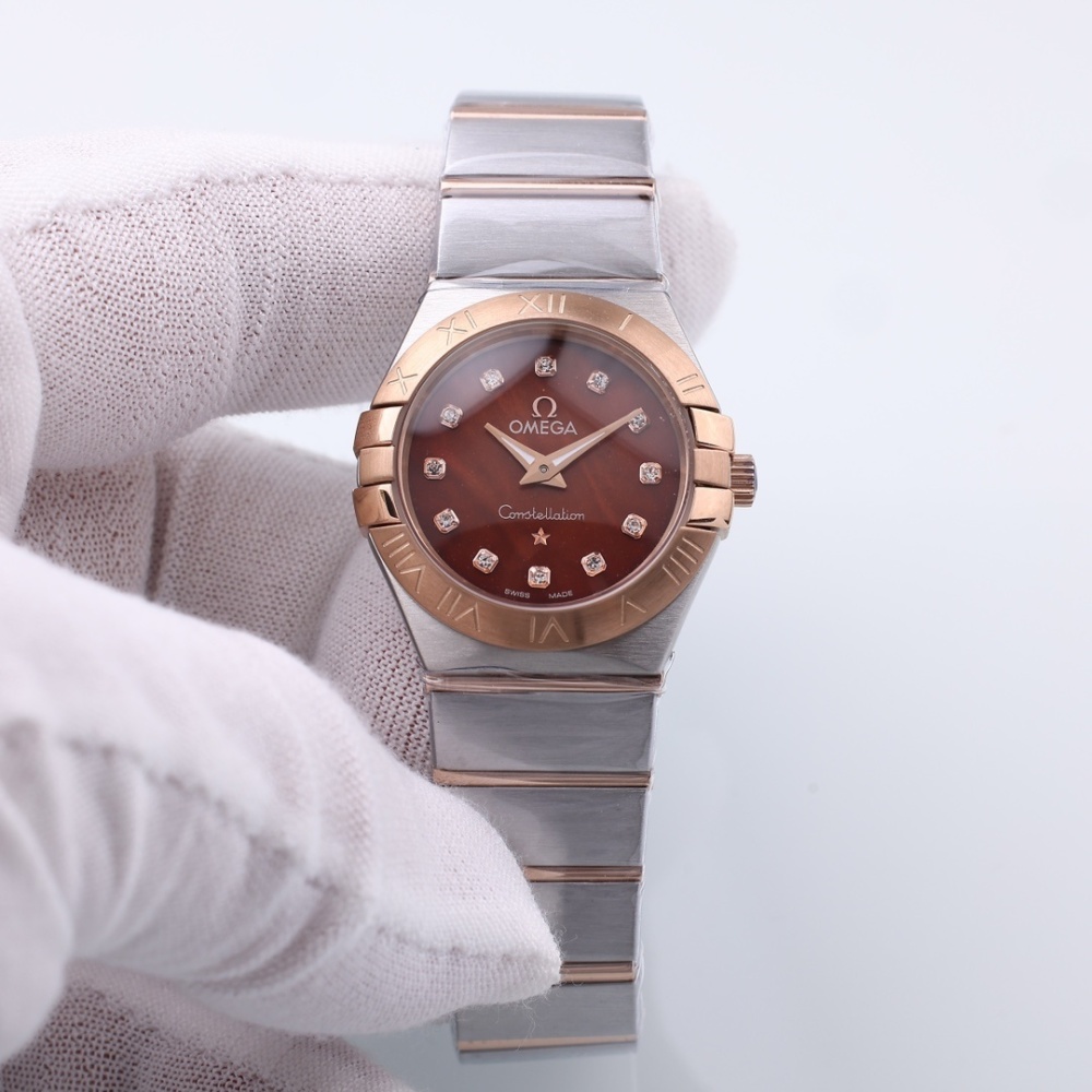 Women's Quartz Watch Chronograph 904L Stainless Steel 28mm-OG218