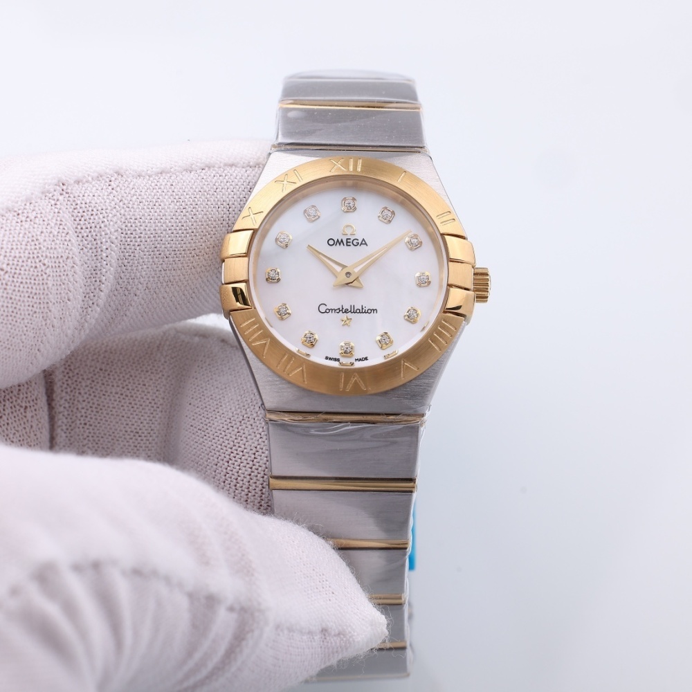 Women's Quartz Watch Chronograph 904L Stainless Steel 28mm-OG218