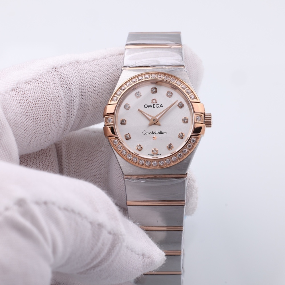 Women's Quartz Watch Chronograph 904L Stainless Steel 28mm-OG218