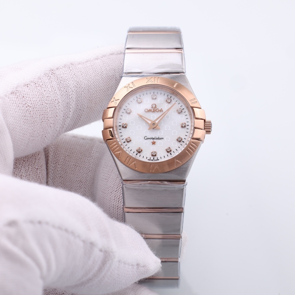 Women's Quartz Watch Chronograph 904L Stainless Steel 28mm-OG218