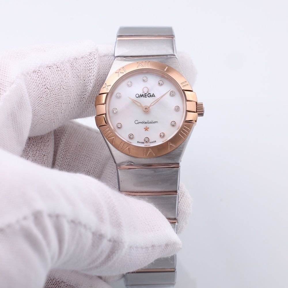 Women's Quartz Watch Chronograph 904L Stainless Steel 28mm-OG218