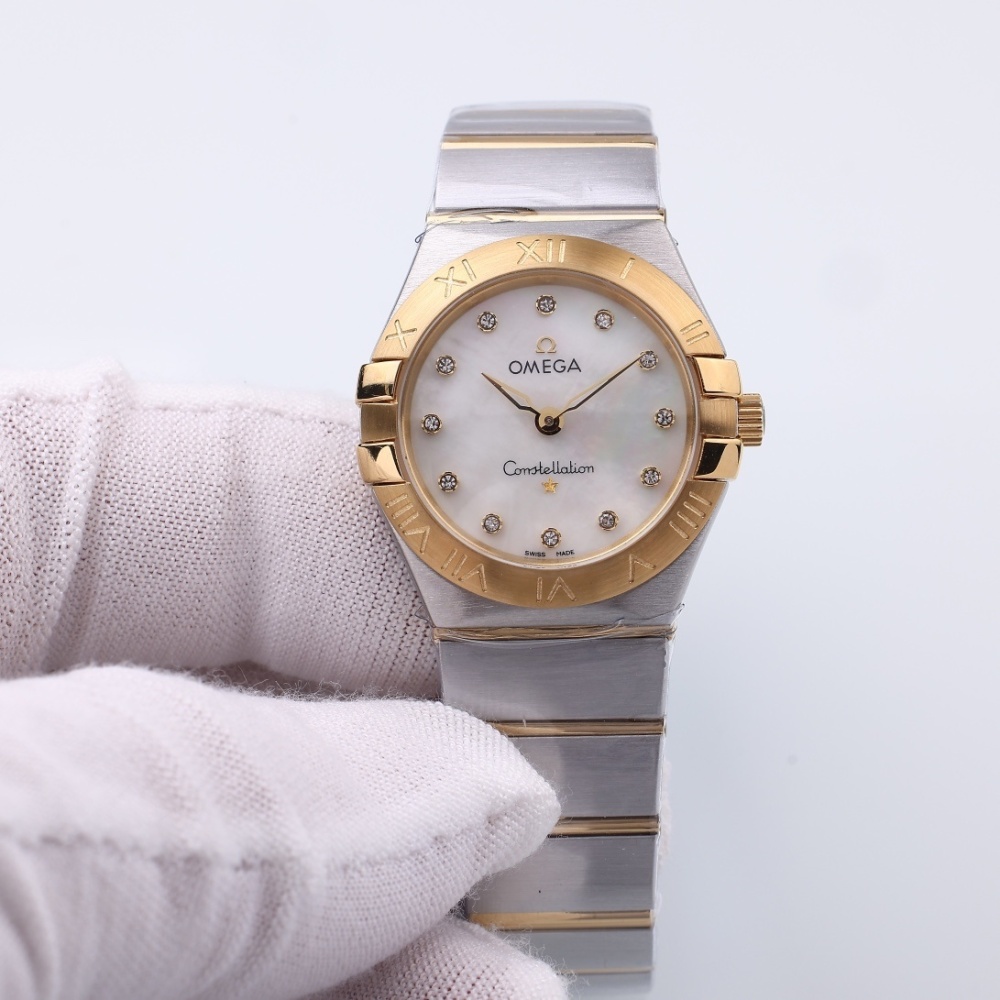 Women's Quartz Watch Chronograph 904L Stainless Steel 28mm-OG218