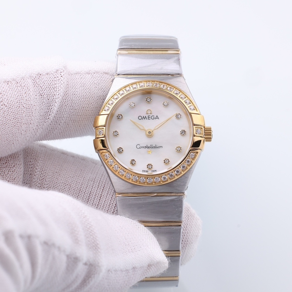 Women's Quartz Watch Chronograph 904L Stainless Steel 28mm-OG218