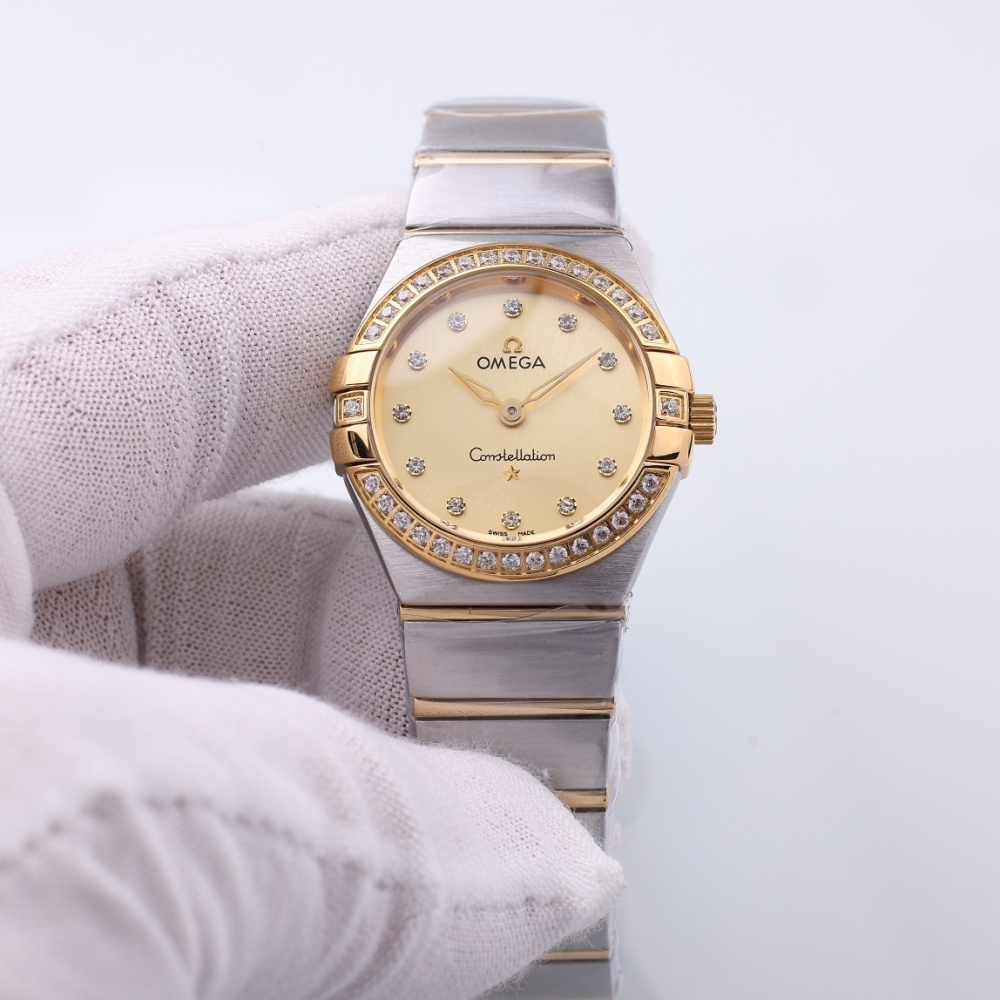 Women's Quartz Watch Chronograph 904L Stainless Steel 28mm-OG218