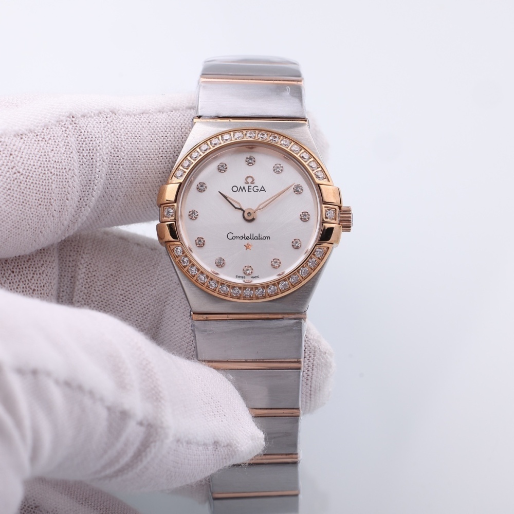 Women's Quartz Watch Chronograph 904L Stainless Steel 28mm-OG218