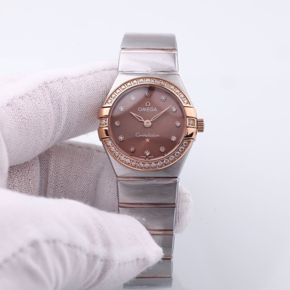 Women's Quartz Watch Chronograph 904L Stainless Steel 28mm-OG218