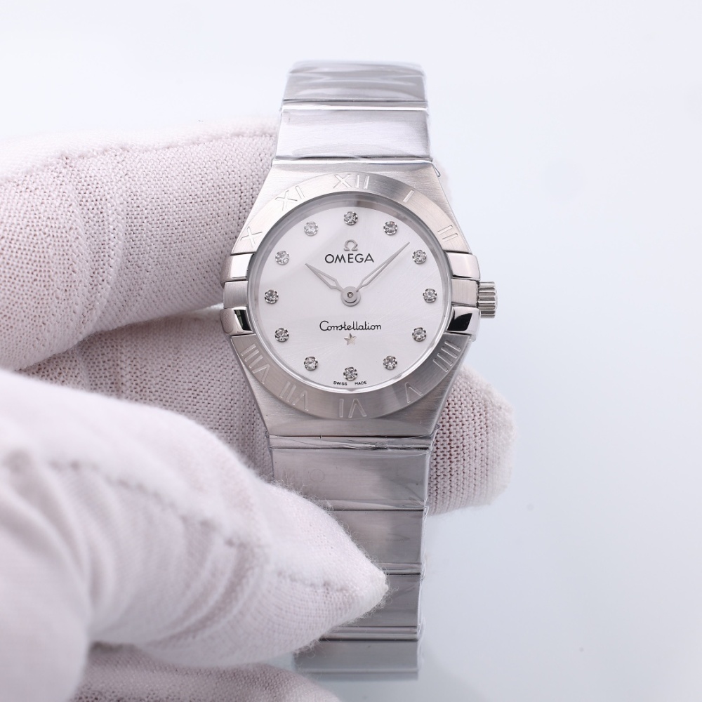 Women's Quartz Watch Chronograph 904L Stainless Steel 28mm-OG218