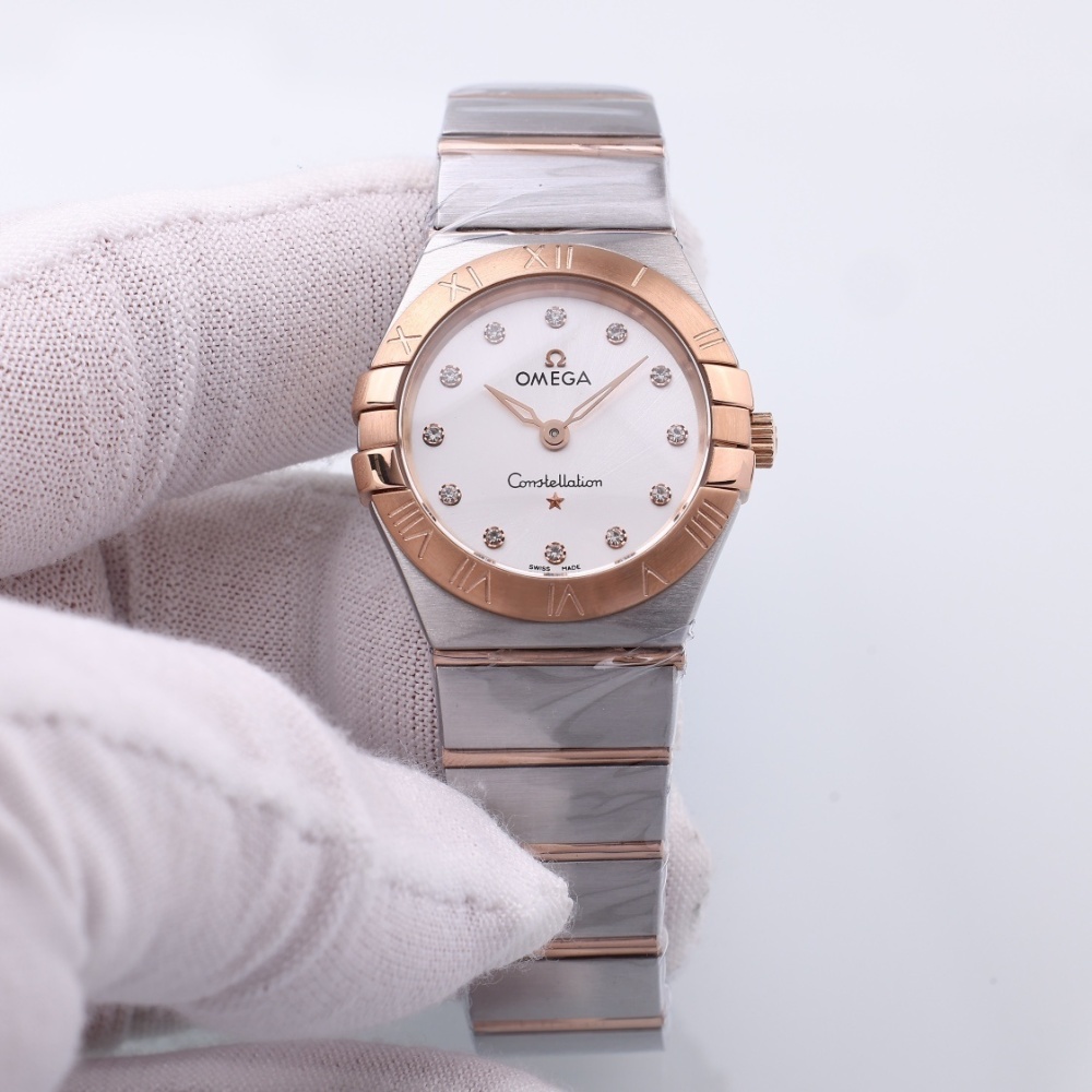 Women's Quartz Watch Chronograph 904L Stainless Steel 28mm-OG218