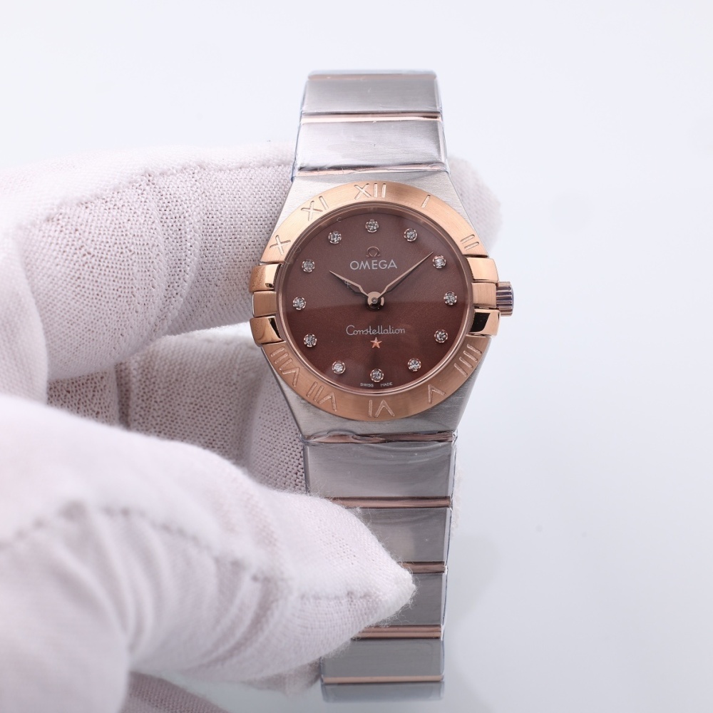 Women's Quartz Watch Chronograph 904L Stainless Steel 28mm-OG218