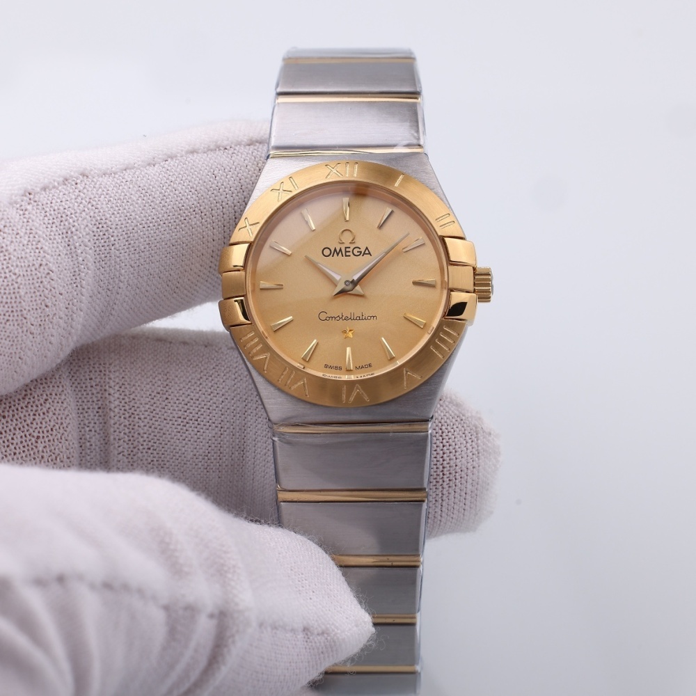 Women's Quartz Watch Chronograph 904L Stainless Steel 28mm-OG218