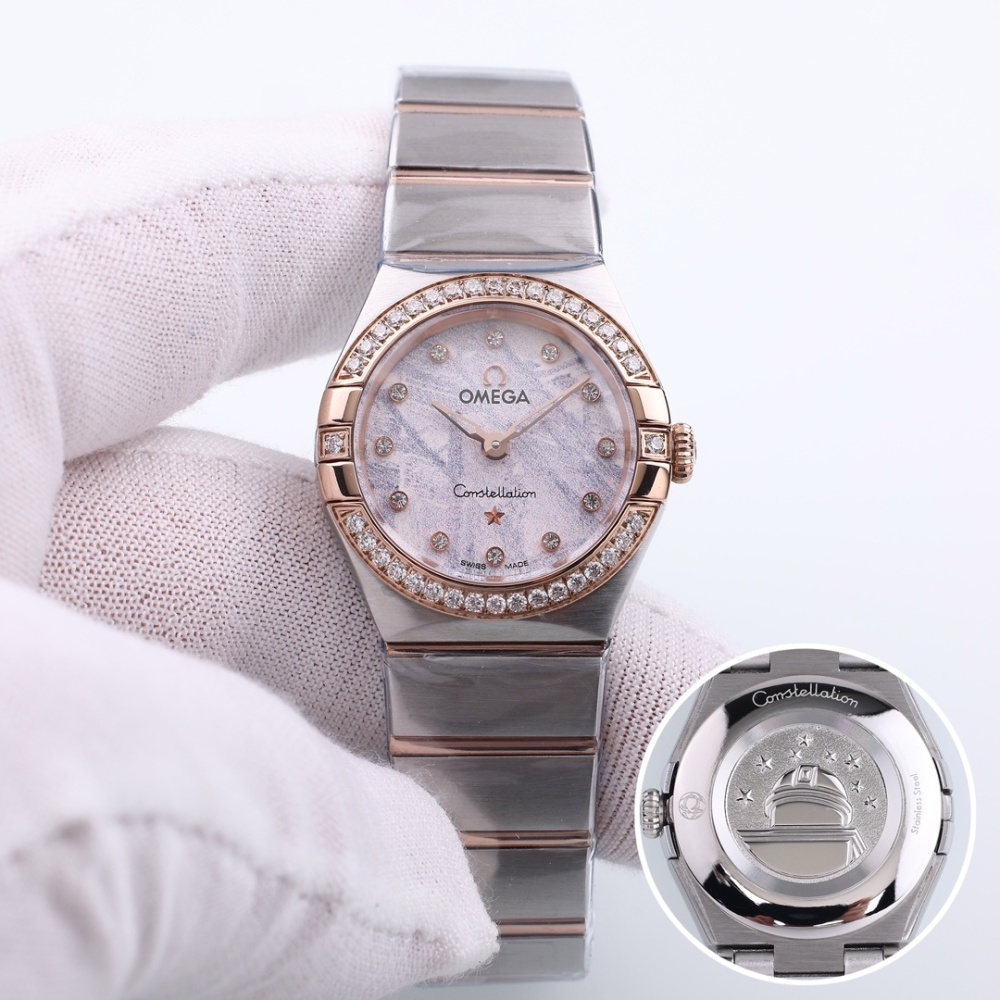 Women's Quartz Watch Chronograph 904L Stainless Steel 28mm-OG219