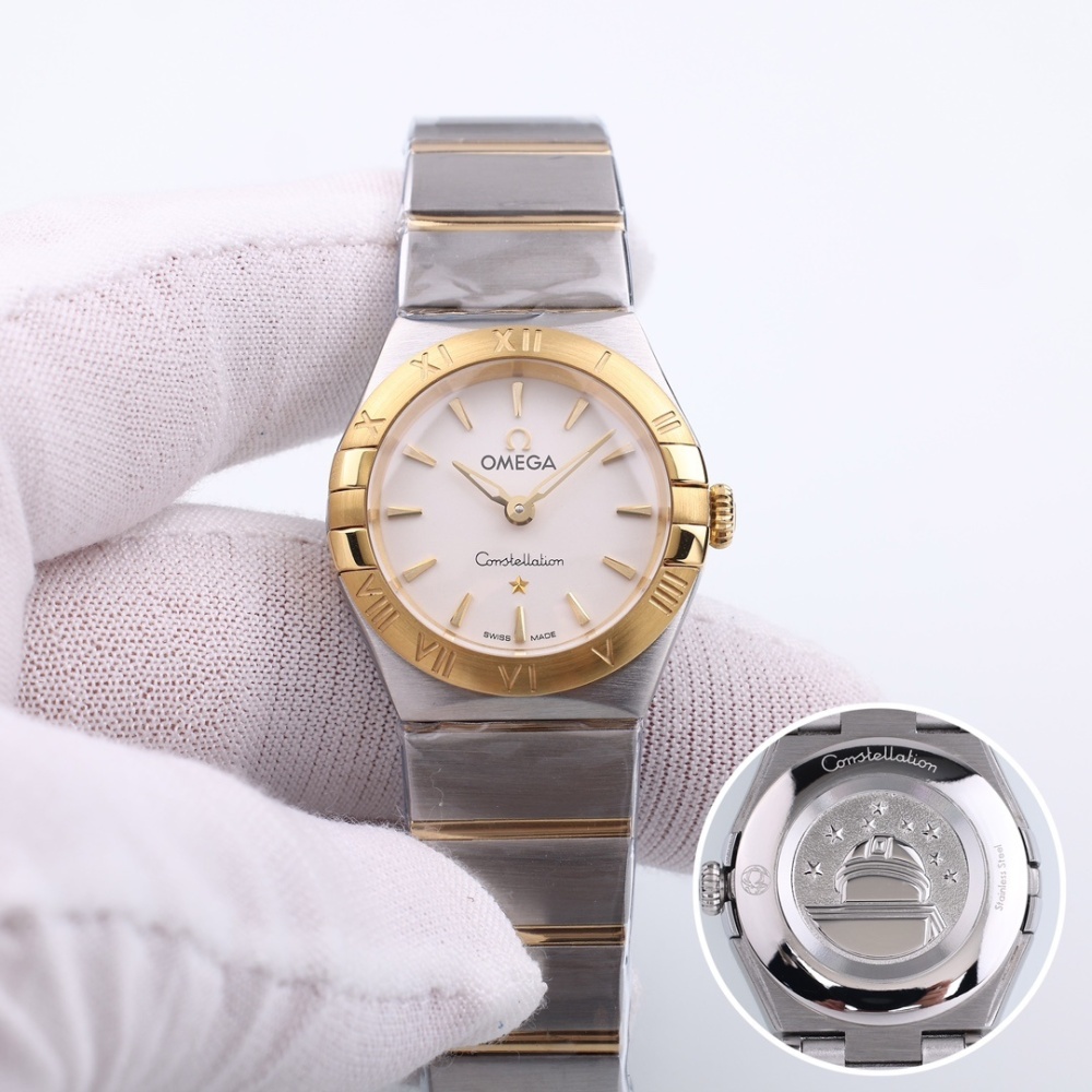 Women's Quartz Watch Chronograph 904L Stainless Steel 28mm-OG219