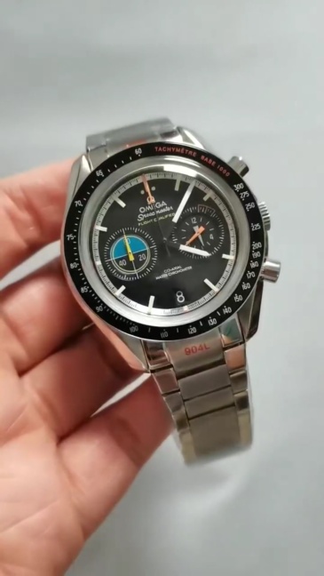Men's Quartz Watch Chronograph 904L Stainless Steel 42mm-OG230