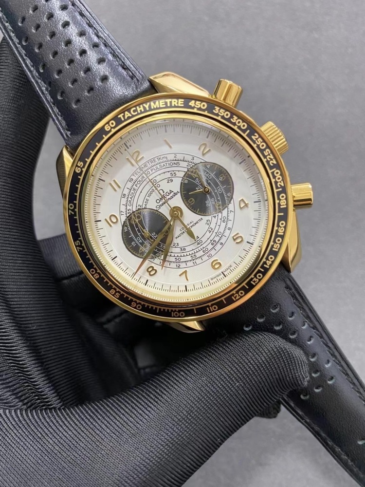 Men's Quartz Watch Chronograph 904L Stainless Steel 45mm-OG235