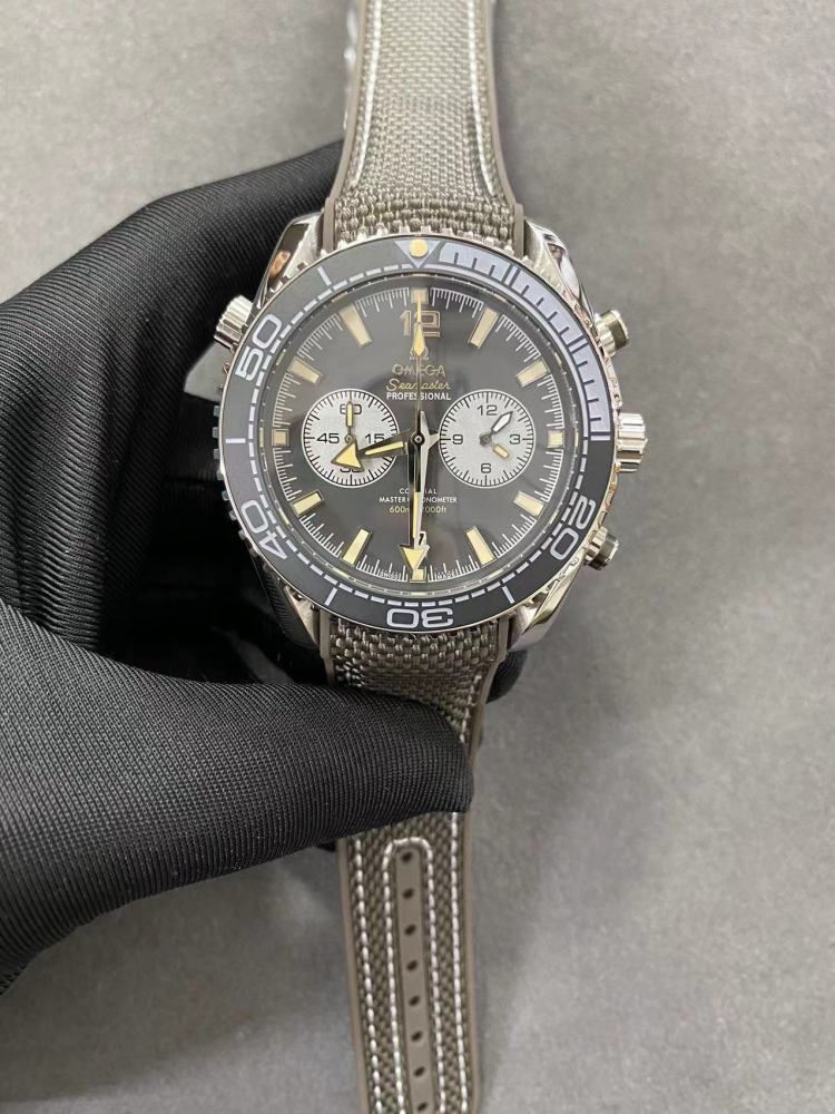 Men's Quartz Watch Chronograph 904L Stainless Steel 44mm-OG266