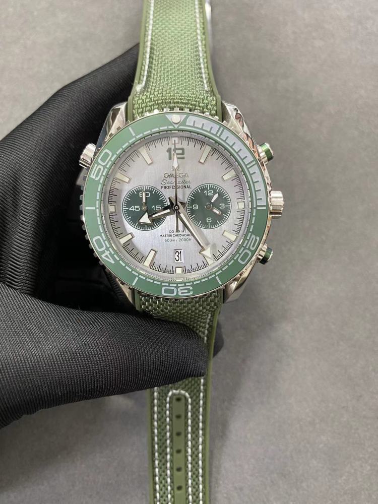 Men's Quartz Watch Chronograph 904L Stainless Steel 44mm-OG266