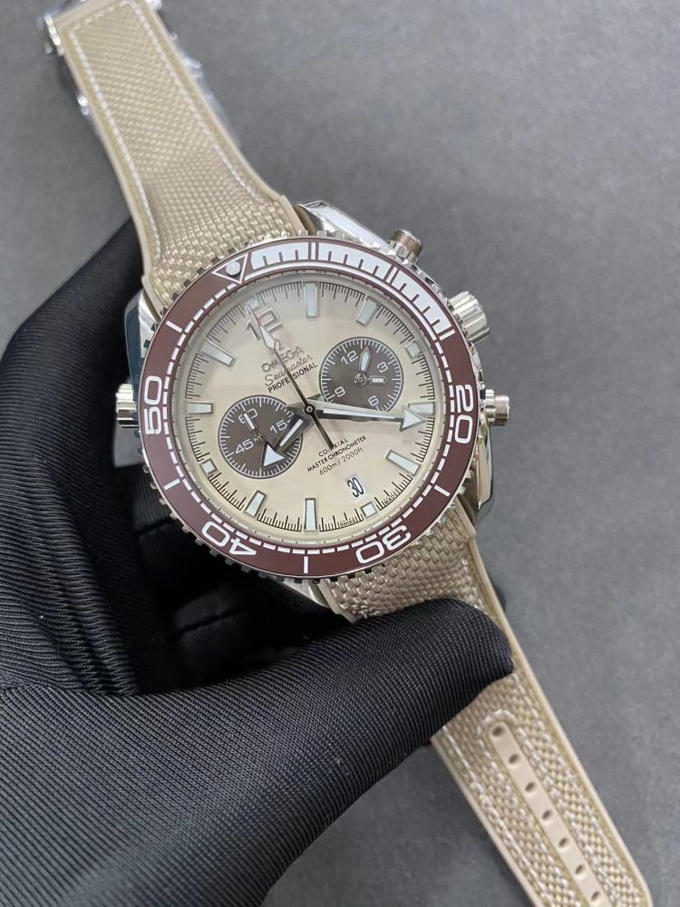 Men's Quartz Watch Chronograph 904L Stainless Steel 44mm-OG266