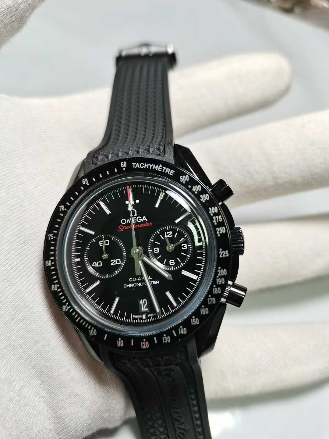 Men's Quartz Watch Chronograph 904L Stainless Steel 44mm-OG273