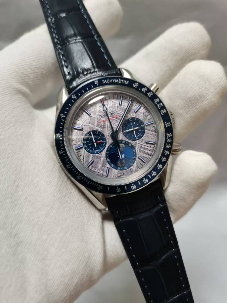 Men's Quartz Watch Chronograph 904L Stainless Steel 43mm-OG270