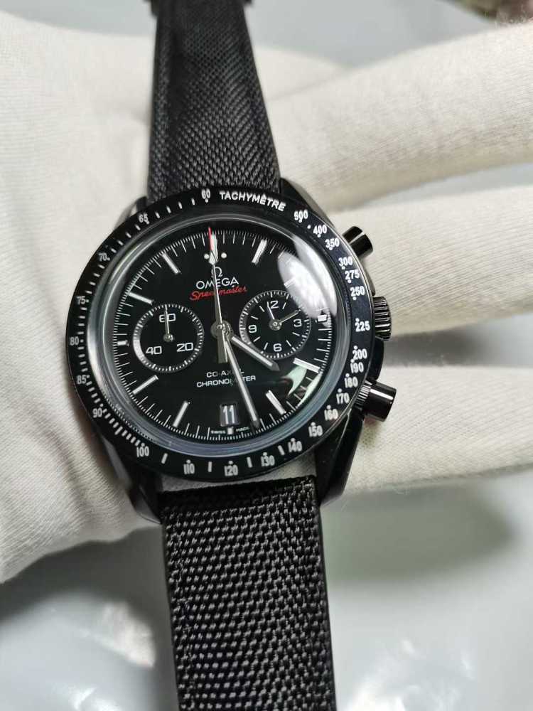 Men's Quartz Watch Chronograph 904L Stainless Steel 44mm-OG273