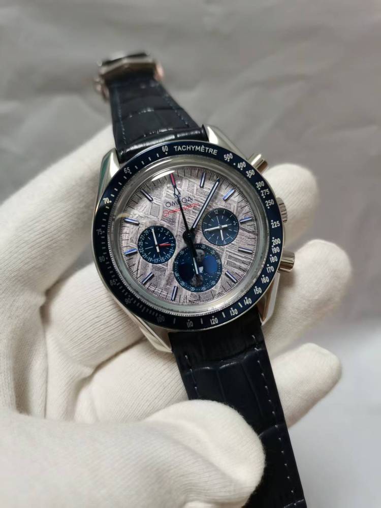 Men's Quartz Watch Chronograph 904L Stainless Steel 43mm-OG270
