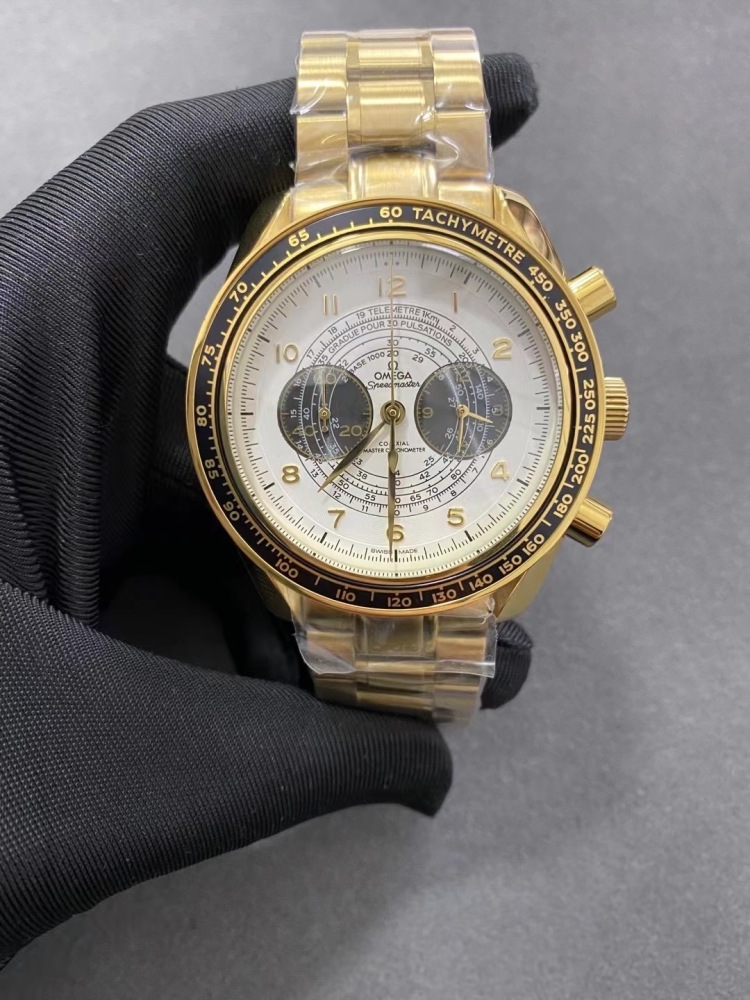 Men's Quartz Watch Chronograph 904L Stainless Steel 45mm-OG235