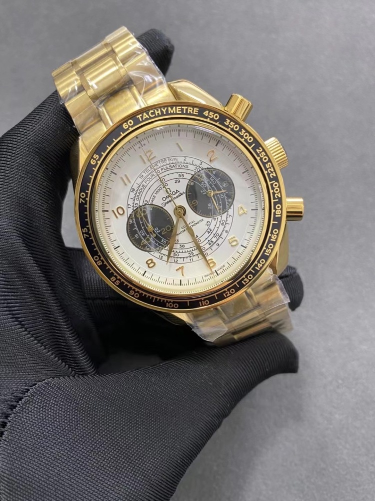 Men's Quartz Watch Chronograph 904L Stainless Steel 45mm-OG235