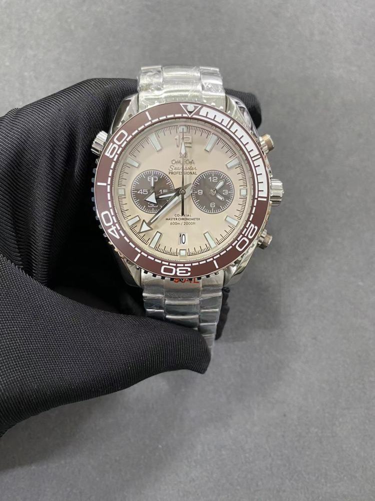 Men's Quartz Watch Chronograph 904L Stainless Steel 44mm-OG266