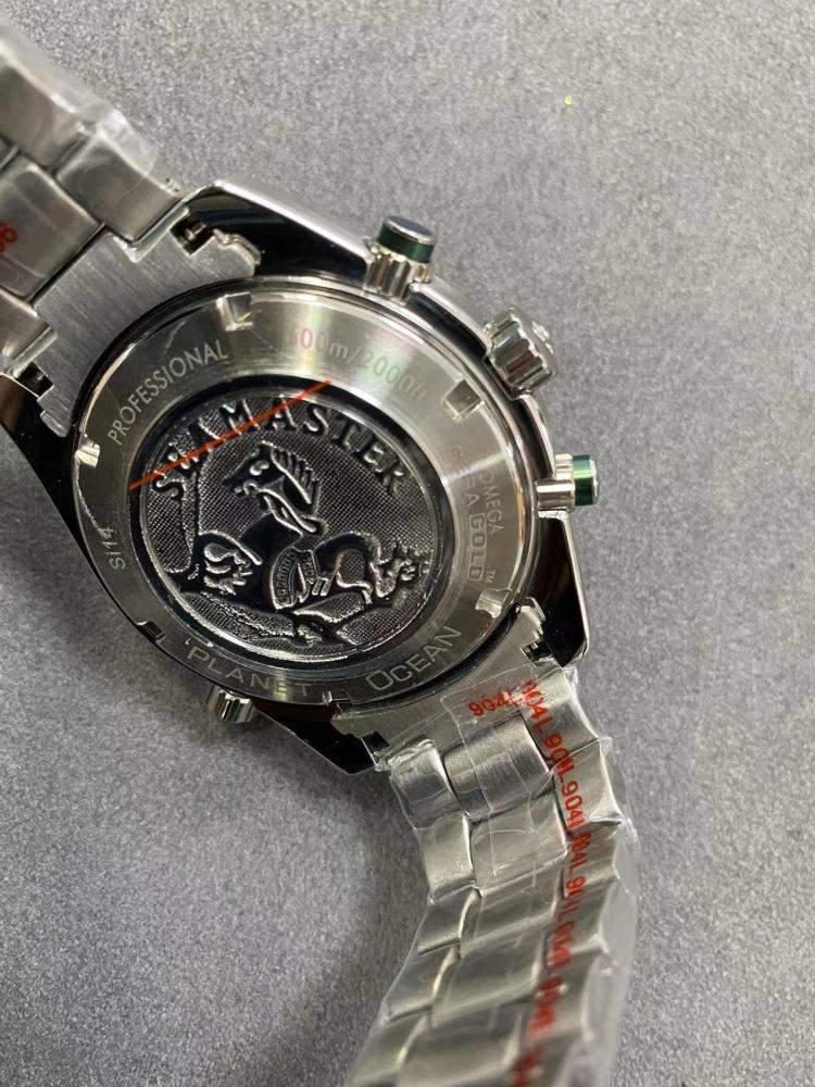 Men's Quartz Watch Chronograph 904L Stainless Steel 44mm-OG266