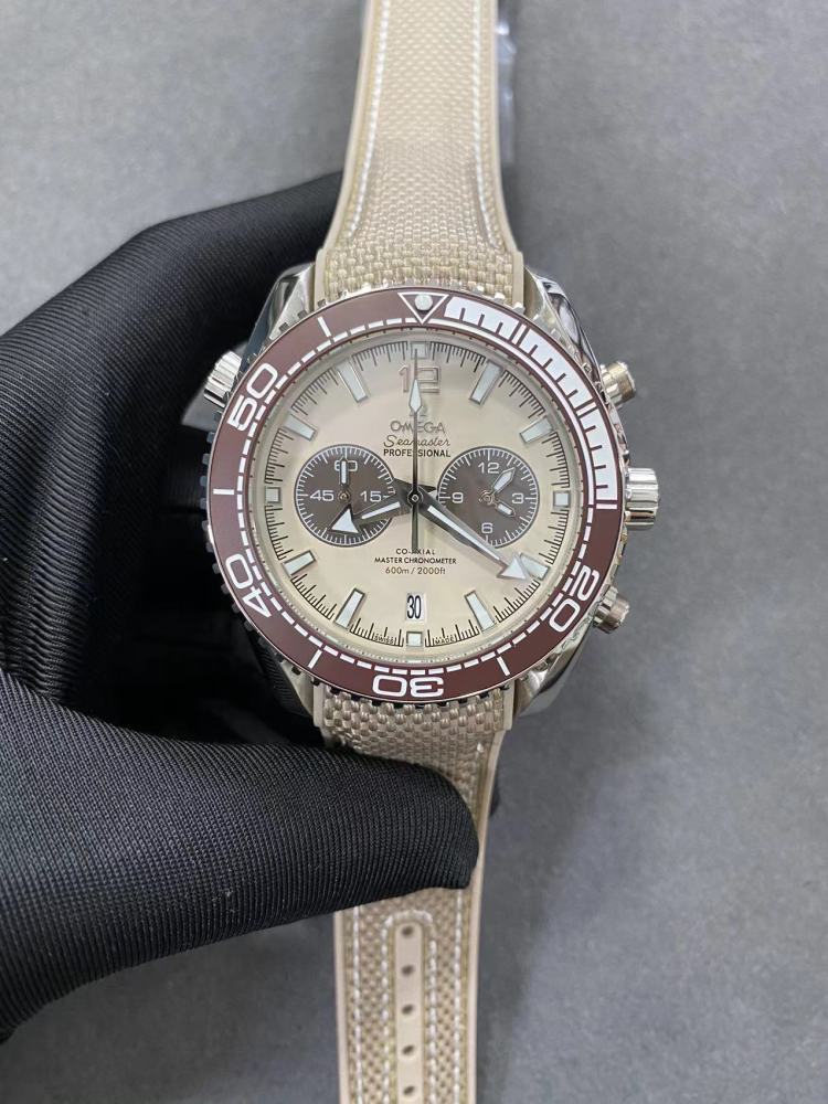 Men's Quartz Watch Chronograph 904L Stainless Steel 44mm-OG266