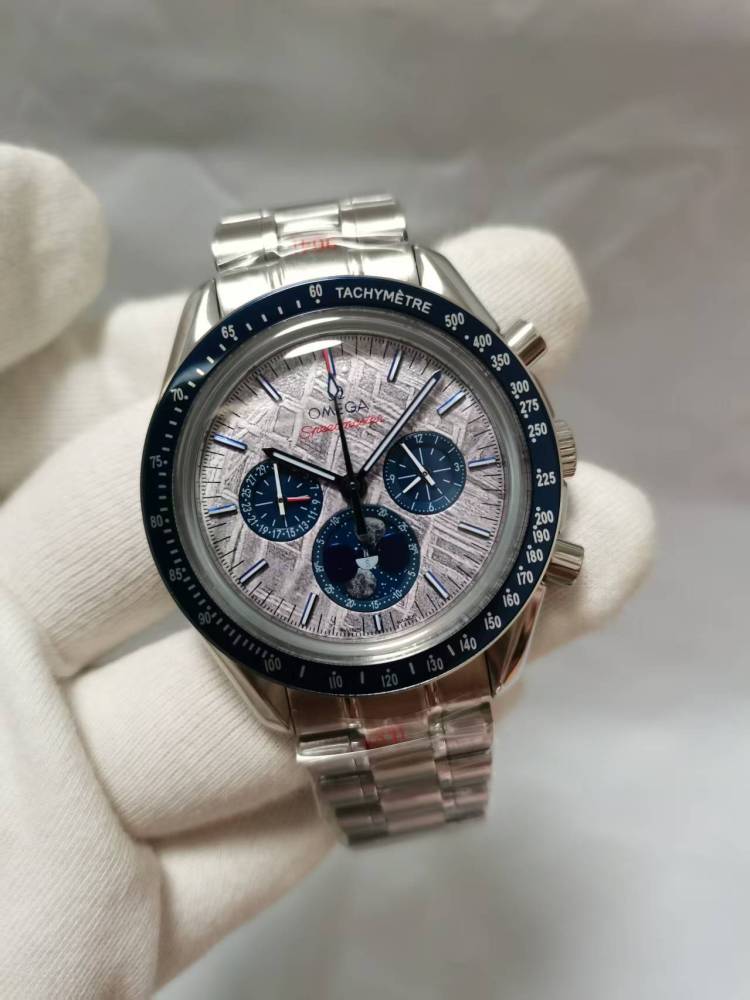 Men's Quartz Watch Chronograph 904L Stainless Steel 43mm-OG270