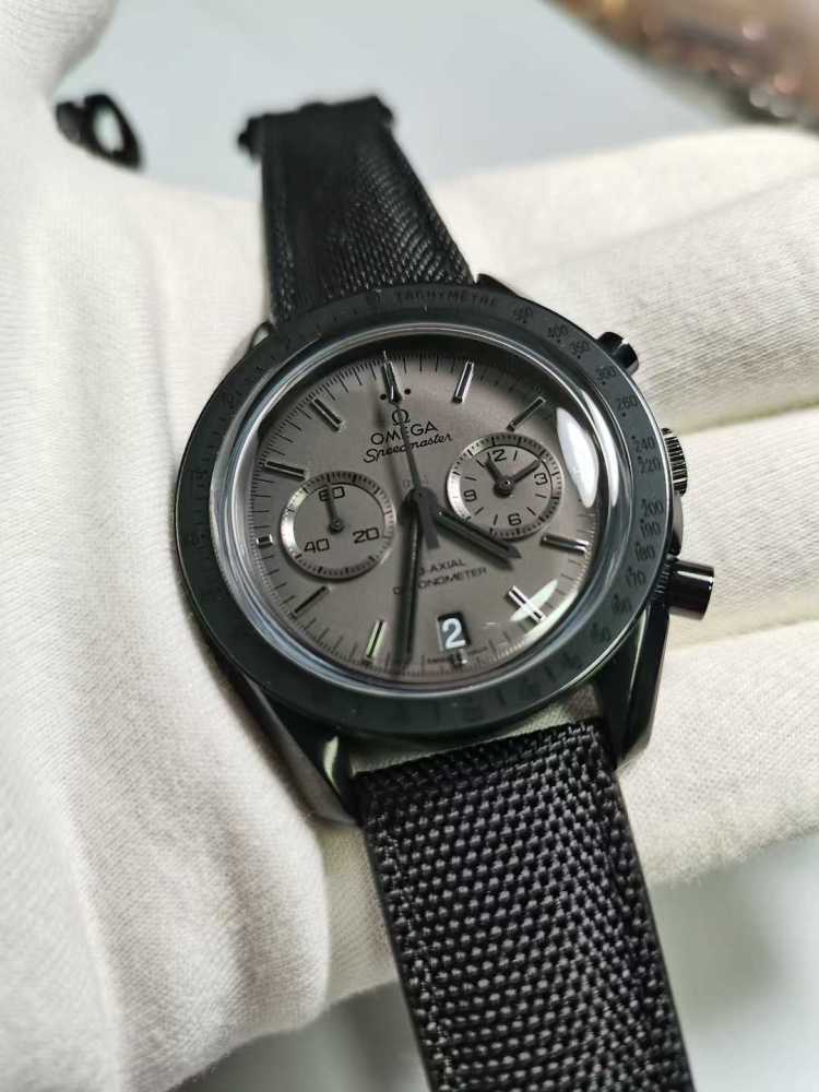 Men's Quartz Watch Chronograph 904L Stainless Steel 44mm-OG273