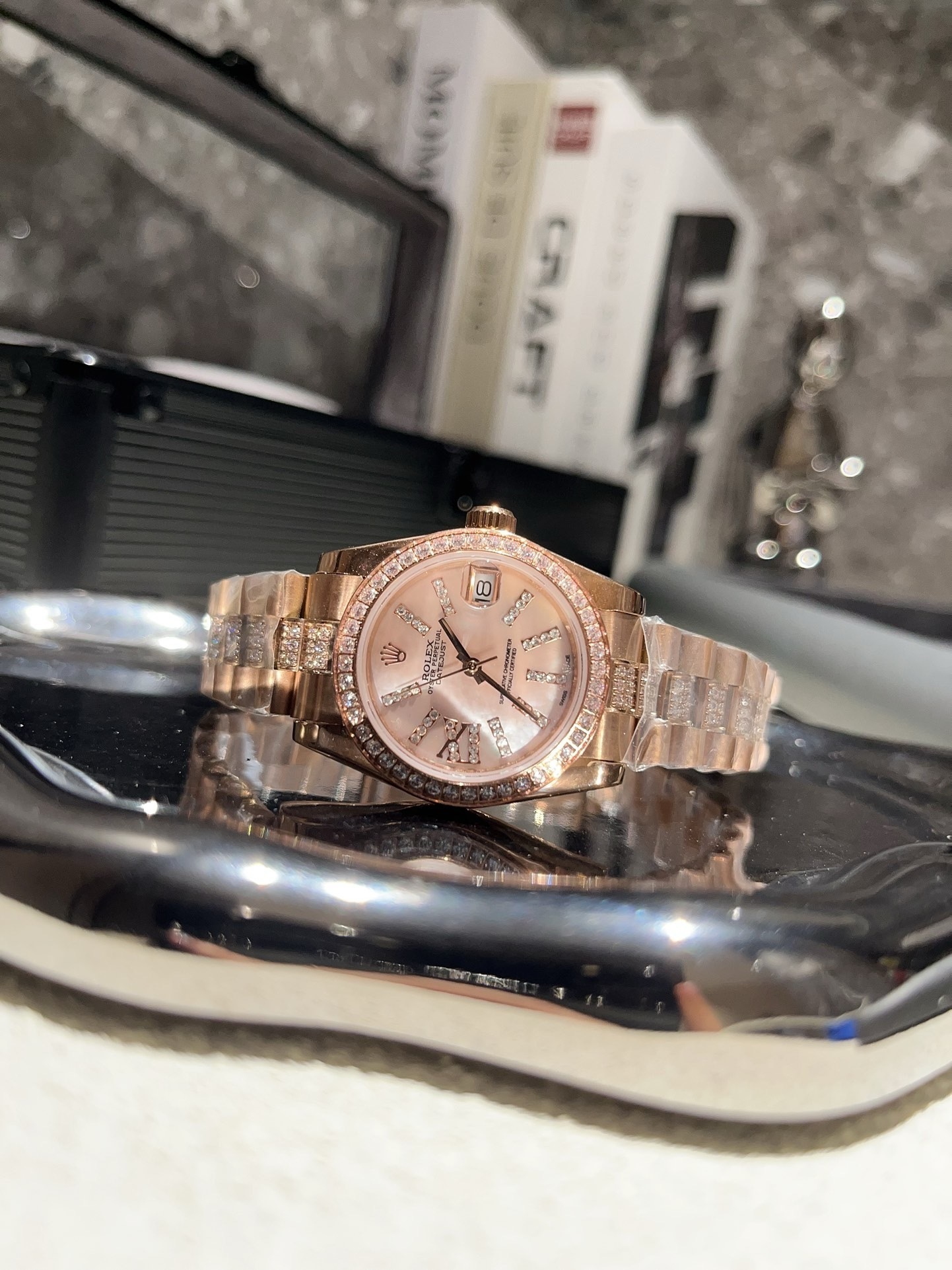 Women's Automatic Mechanical Watch 904L Stainless Steel31mm-RLX479