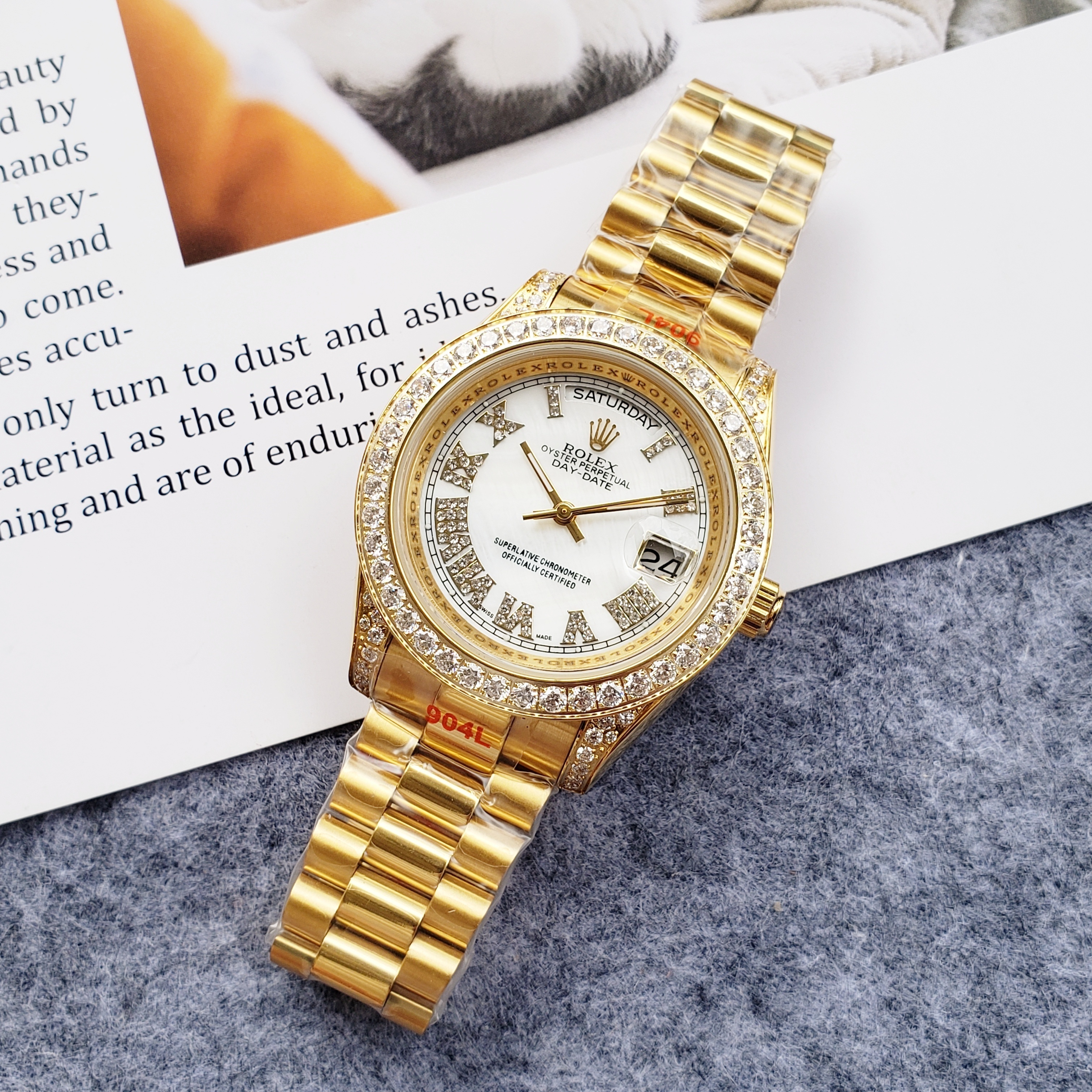 Women's Automatic Mechanical Watch 904L Stainless Steel36mm-RLX454