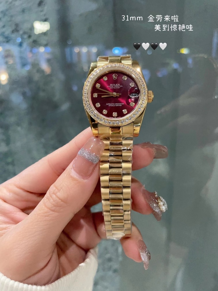 Women's Automatic Mechanical Watch 904L Stainless Steel31mm-RLX382