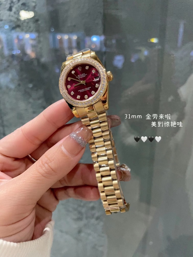 Women's Automatic Mechanical Watch 904L Stainless Steel31mm-RLX382