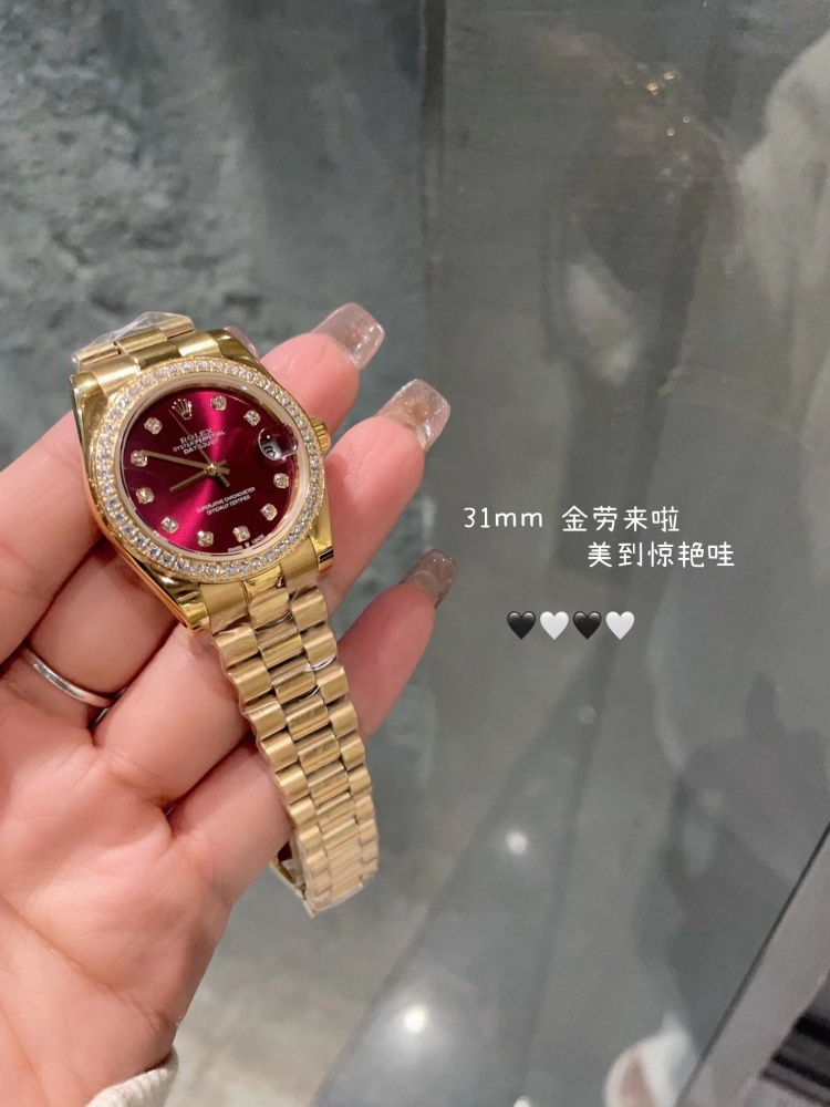 Women's Automatic Mechanical Watch 904L Stainless Steel31mm-RLX382