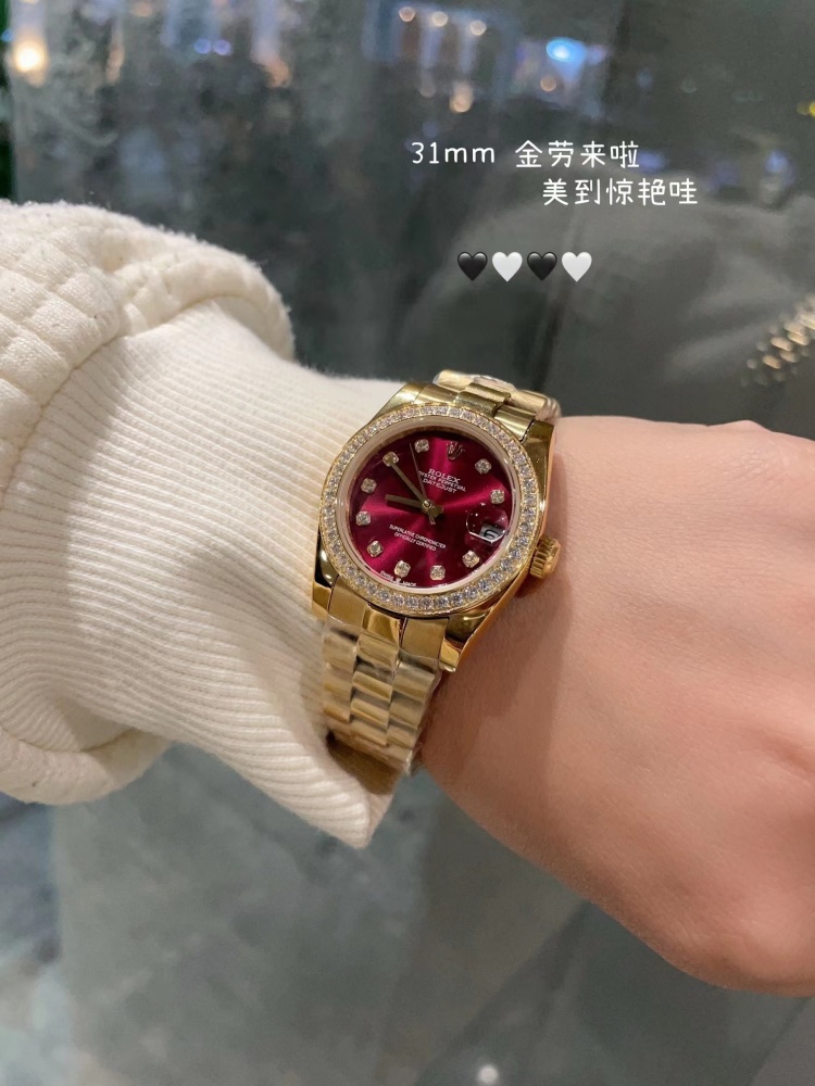 Women's Automatic Mechanical Watch 904L Stainless Steel31mm-RLX382