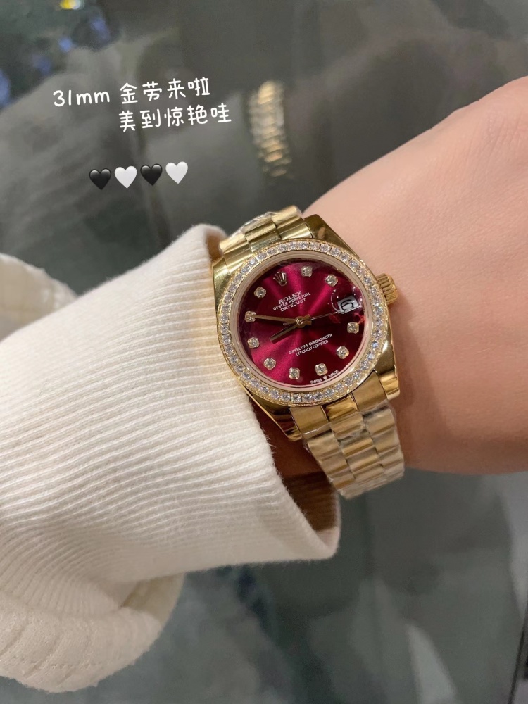 Women's Automatic Mechanical Watch 904L Stainless Steel31mm-RLX382