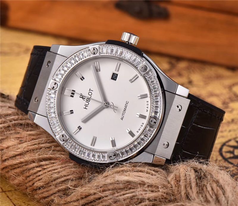 Men's Automatic Mechanical Watch 904L Stainless Steel 42mm-HB30