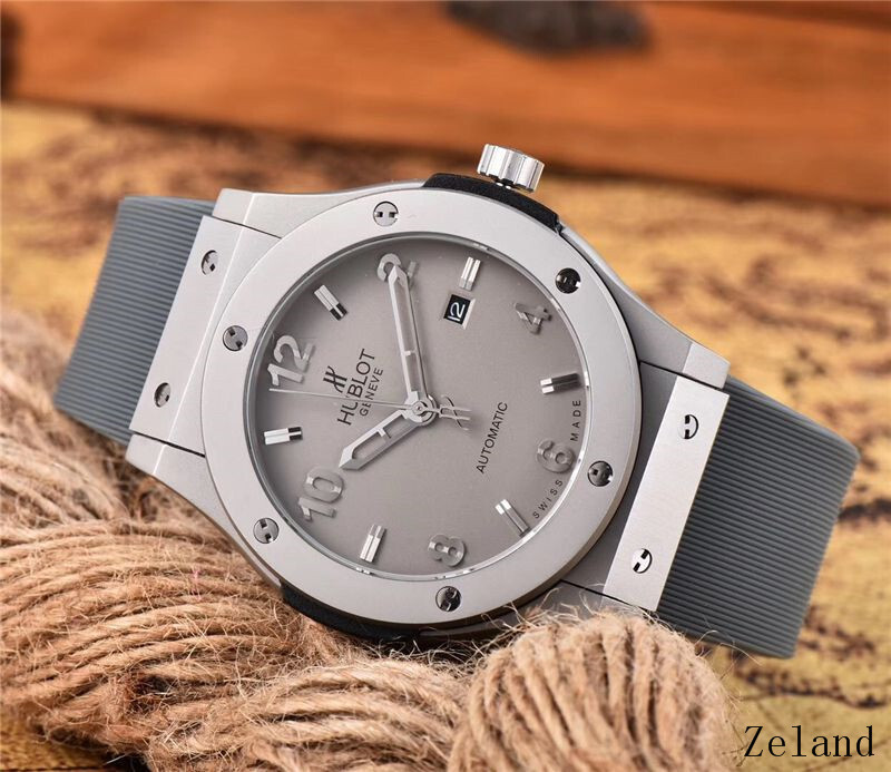 Men's Automatic Mechanical Watch 904L Stainless Steel 42mm-HB36