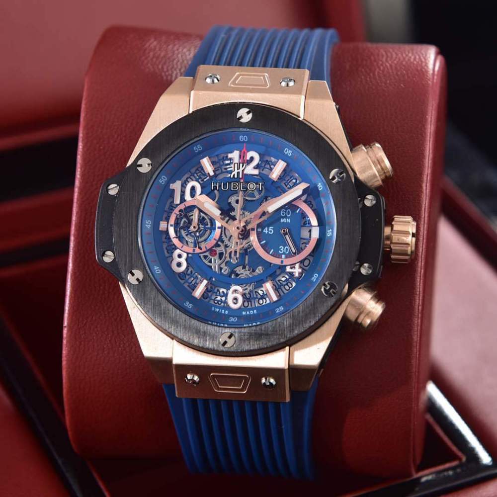 Men's Quartz Watch Chronograph 904L Stainless Steel 42mm-HB20