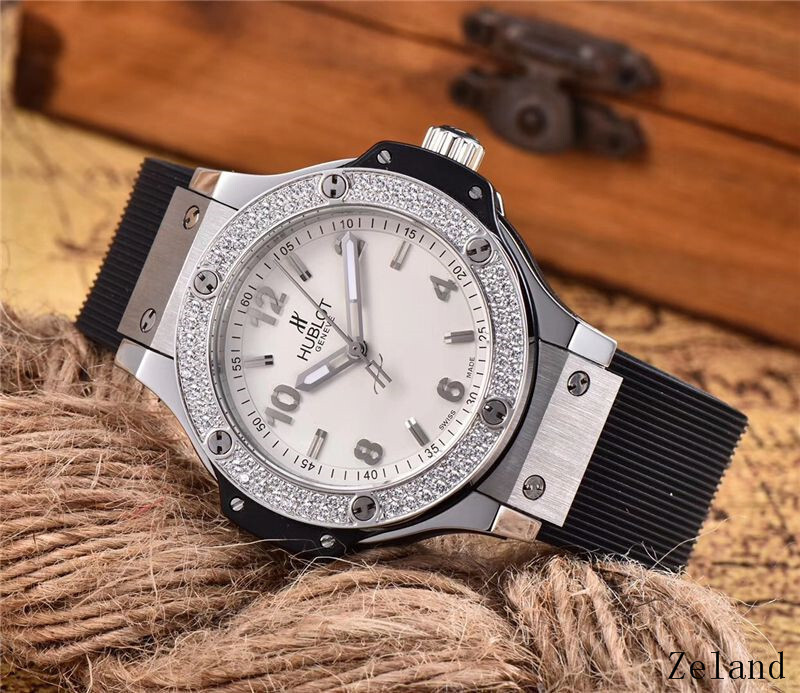 Men's Quartz Watch Chronograph 904L Stainless Steel 38mm-HB39
