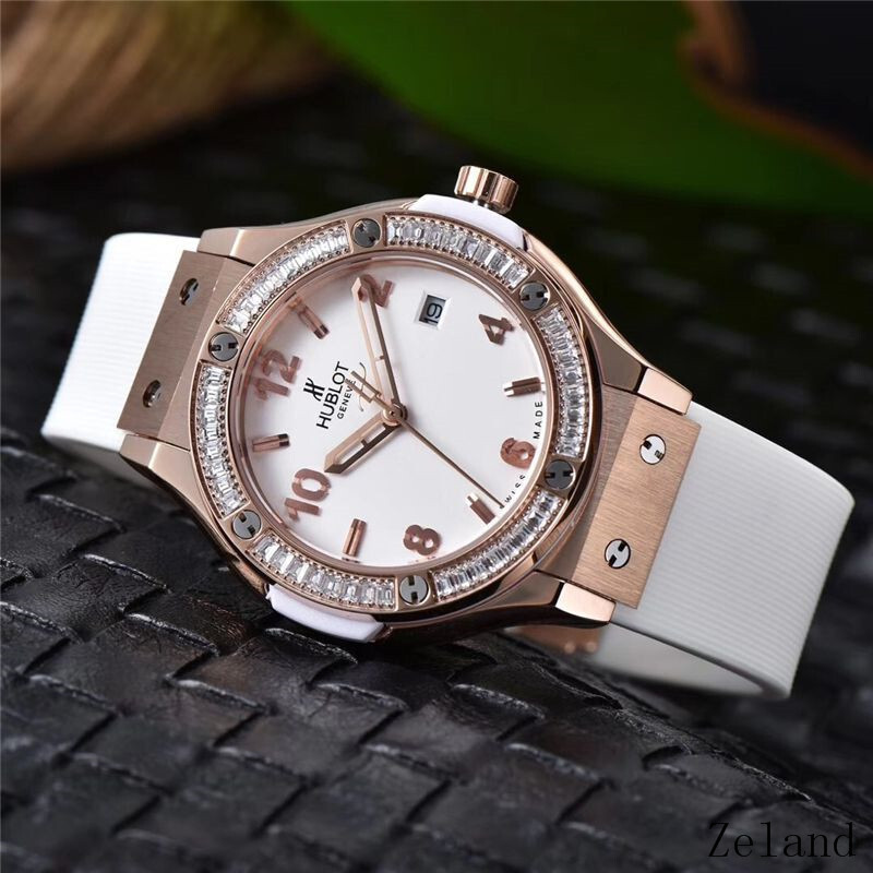 Women's  Quartz Watch Chronograph 904L Stainless Steel 34.5mm-HB43