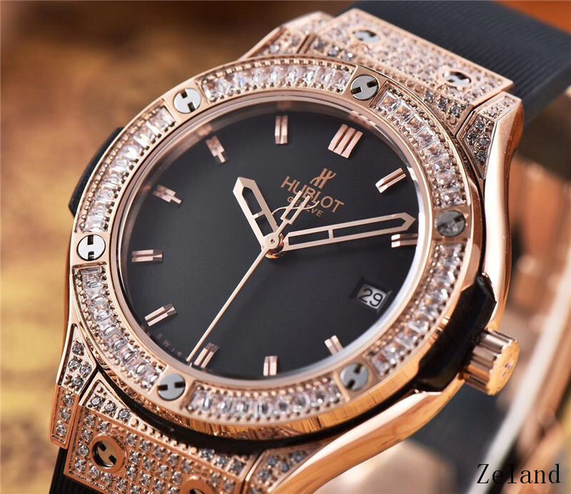Women's  Quartz Watch Chronograph 904L Stainless Steel 33mm-HB44