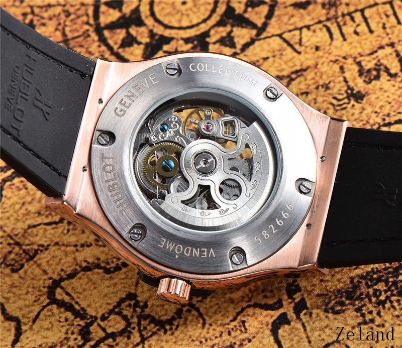 Men's Automatic Mechanical Watch 904L Stainless Steel 42mm-HB47